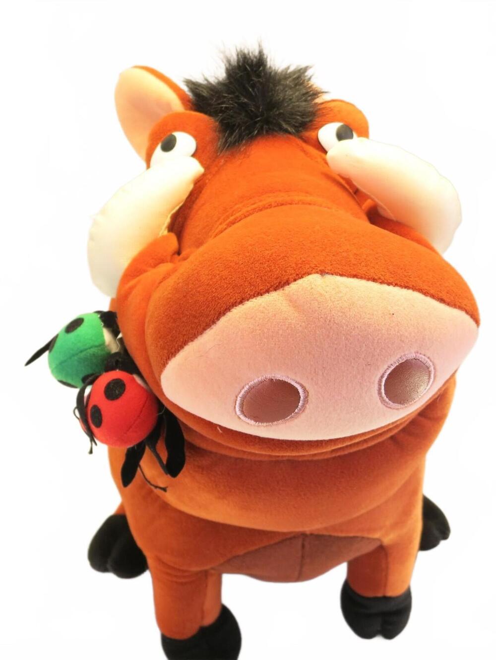 Disney Store Exclusive 16" Pumbaa The Lion King Large Plush With Grub Bugs